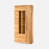 Szynaka Vitrína London 12 98 cm z masívu s LED osvetlením dub prírodný