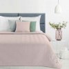 SZ Prehoz na posteľ s ľanovou štruktúrou LEN3 220x240 cm ružový