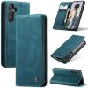 Peňaženkové kožené puzdro CaseMe Multifunctional na Galaxy A55 5G - Modrá