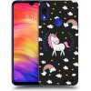Picasee silikónový čierny obal pre Xiaomi Redmi Note 7 - Unicorn hviezdne nebo