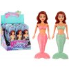 LEAN TOYS Hračka do vody naťahovacia - Morská panna plávajúca, tyrkysová, ružová