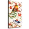 Vertikálny foto obraz na plátne Vtáky a kvety 50x100 cm