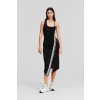 ŠATY KARL LAGERFELD LOGO TAPE JERSEY DRESS BLACK