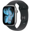 Apple Watch Series 11 Cellular 42 mm Kozmický sivý hliník s čiernym športovým remienkom S/M MF8A4WF/A