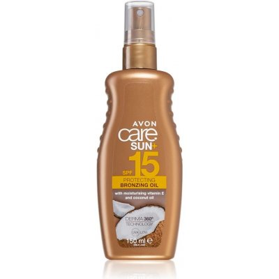 Avon Care Sun + Bronze ochranný suchý olej na opaľovanie SPF15 150 ml
