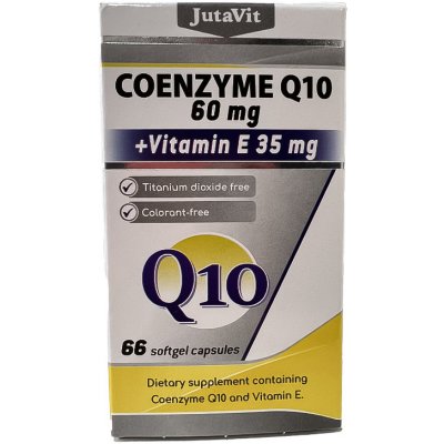 JutaVit Koenzým Q10 + vitamín E plus 66 kapsúl