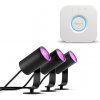 Lily Hue base unit spike black 3× 8 W 24 V + Philips HUE Bridge EÚ