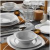 Asir 24-dielna jedálenská súprava, biela/porcelán 710KTP1453 + záruka 3 roky zadarmo