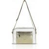 Dámska crossbody kabelka Zellia Zlb303 v bielo-zlatej farbe 25 x 18 x 5 cm