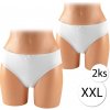 Zaffe ZD-023-K MAXI Bavlnené dámske nohavičky XXL, 2 ks, biela