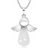 Quartz Angel prívesok prírodný kameň 4,2 x 3 cm, najdokonalejší liečiteľ