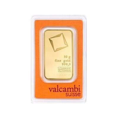 Valcambi zlatá tehla 50 g