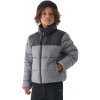 4F JUNIOR-DOWN JACKET-JWAW24TDJAM461-25S-GREY Šedá 140 24/25