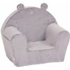 Detské kresielko Velvet s bočným vreckom Baby Nellys, sivé