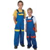 Ardon H8700 Cool Trend detské Pracovné nohavice s trakmi modro žlté