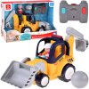 Hola Toys RC Bager, buldozér 30cm na diaľkové ovládanie pre najmenších 2v1 so svetlom a zvukom