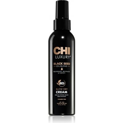CHI Luxury Black Seed Oil Blow Dry Cream vyživujúci a termoochranný krém pre uhladenie vlasov 177 ml