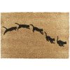 Rohožka z kokosového vlákna 60x90 cm Jumping Cats – Artsy Doormats