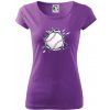 Baseball lopta v triku - Dámske tričko Pure - L ( Fialová )