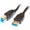 PremiumCord Kabel USB 3.0 Super-speed 5Gbps A-B, 9pin, 2m KU3AB2BK