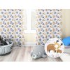 Biante Detský bavlnený záves Sandra SA-223 Zvieratká s mláďátkami 150x160 cm