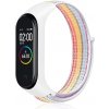 Xiaomi Mi Band 3/4 nylonový náhradný náramok na suchý zips Viacfarebná dúha MBSCZ-NLN017