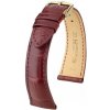 Vínový kožený remienok Hirsch London L 04207069-1 (Aligátorí koža) Hirsch Selection