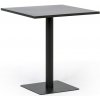Kovový bistro stôl NERO, 70x70 cm, na vonkajšie použitie, grafit