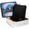 Pánska kožená peňaženka Peterson PTN 340.02 čierno-červená, RFID 10 x 13,5 x 2 cm