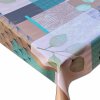Obrus PVC 3581472, metráž, 20 m x 140 cm, ornamenty s listami zeleno-hnedé, IMPOL TRADE