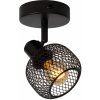 Lucide 77978/01/30 nástenná bodová lampa Maren 1x40W | E14 - čierna, kov, nastaviteľná, stmievateľná