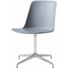 &Tradition Kancelárska stolička Rely HW11, polished aluminium/light blue