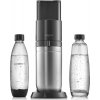 SodaStream DUO výrobník sody, mechanický, plastová láhev, skleněná láhev, bombička s CO2