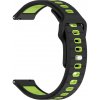 VSETKONAMOBIL 111858 SPORTY Vymeniteľný silikónový remienok Garmin Vivoactive 5 / Vivoactive 6 čierno-zelený