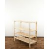 REGÁL DREVENÝ Maxi 3N+ 115x120x50 - BOROVICA