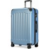 4 kolieskový veľký kufor L, 76x50,5x29,5cm ľadovo modrá farba