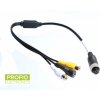 Prepojovací kábel z cinch konektora kamery na 4 pin RCS monitor