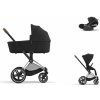 Cybex Platinum CYBEX Priam Travel Set + Cloud T i-Size sepia black chrome with brown details