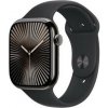 Inteligentné hodinky Apple Watch Series 10 GPS + Cellular 46mm bridlicovo sivý titán - čierny športový remienok - M/L (MWYE3QC/A)