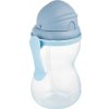 Canpol Babies Športová fľaša so silikónovou slamkou 370 ml 12 m+ modrá