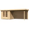 Drevený záhradný domček ASKOLA 3 s prístavkom 280 Lanitplast