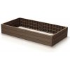 Prosperplast Vyvýšený záhon BASE WOODY hnedý 149,2 cm
