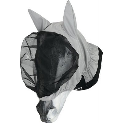 HorseGuard Maska proti hmyzu Alae s ochranou uší grey