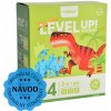 Mideer LEVEL UP! 04 - Dinosaury puzzle 3v1 verzia 2022 (54, 70 a 88 dielikov)