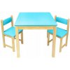 Vulpi Zostava do detskej izby - stôl + stoličky Farba: modrá