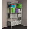 N5K Idea Kovový regál 5 políc 240 x 120 x 50 cm nosnosť 120 kg