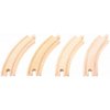 Bigjigs Rail Dlhé kruhové koľaje 17cm 4ks