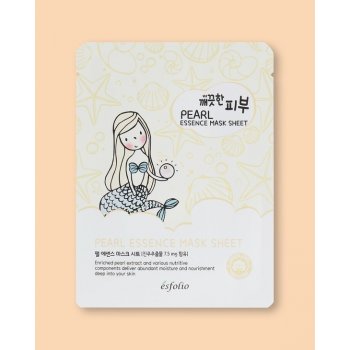 Esfolio Pure Skin Pearl Essence Mask Sheet Textílna maska s perlovým extraktom 25 ml