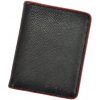 Pierre Cardin TILAK05 TUMBLE 326 čierno-červená pánska peňaženka z hovädzej kože 10 x 13 cm