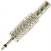 JACK konektor 3.5mm MONO na kábel, kovový